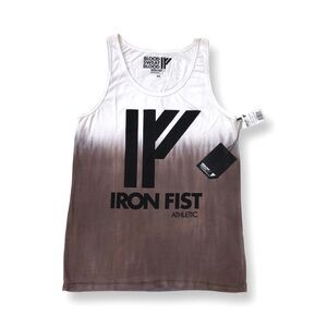 Iron Fist Athletic White to Brown Ombré Men’s Tank Top XS